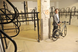 Adam Chall of TMG Partners said one tenant at 1550 Bryant St. made bike parking part of the lease negotiation.