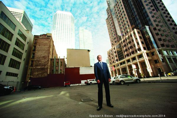 <span style="font-size: .6em;">photo: Spencer A. Brown</span><br />Michael Covarrubias, chairman of TMG Parters, which will steer development of the 4.9-acre California Campus of the California Pacific Medical Center.