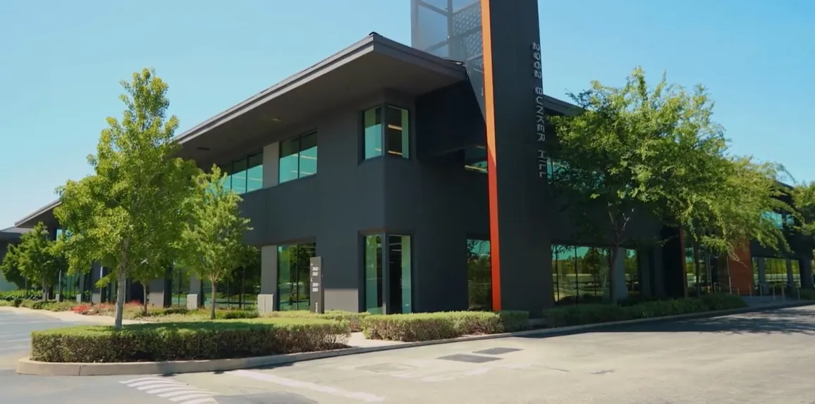 The Quad at Tasman, a seven-building office campus totaling 410,000 square feet at the corner of Tasman Drive and Patrick Henry Drive in Santa Clara. 