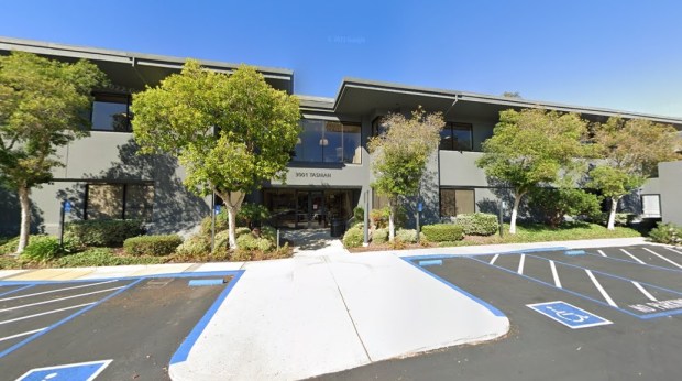 (Google Maps)  3001 Tasman Drive in Santa Clara, an office building totaling 57,900 square feet.